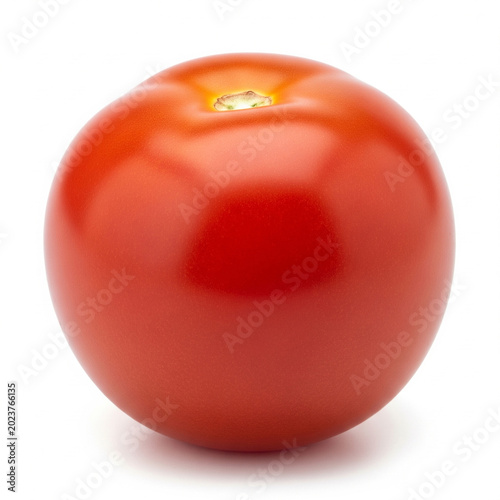 Tomato Isolated with Clipping Path on White Background