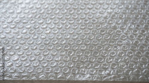 Transparent Bubble Wrap Macro Texture Realistic Plastic Background