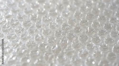 Transparent Bubble Wrap Macro Texture Realistic Plastic Background