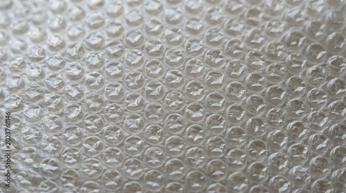 Transparent Bubble Wrap Macro Texture Realistic Plastic Background