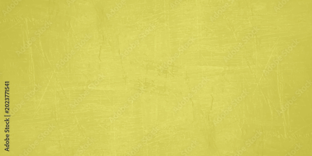 Fototapeta premium Yellow abstract textured concrete wall background with scratches and vintage grunge details for design layouts. subtle scratches, plaster textures, and a vintage grunge overlay
