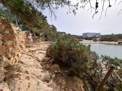 the coast of the mediterranean sea in Ibiza