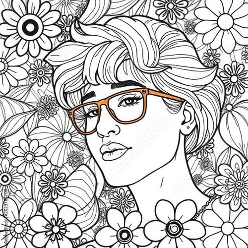 Colouring in pattern 