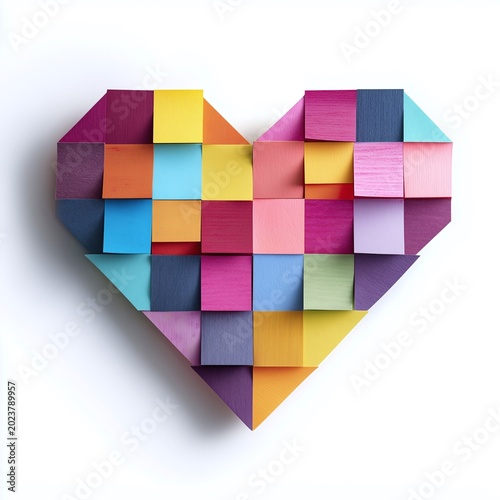 Un cœur en post it