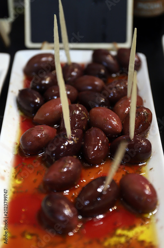 tapas de aceitunas kalamata