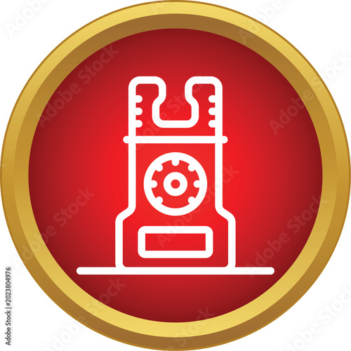 Photography Stun gun icon representing non lethal weapon for personal safety and protection