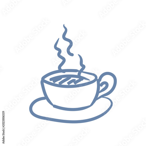 Coffee sign symbol travel ui mascot logo icon doodle

