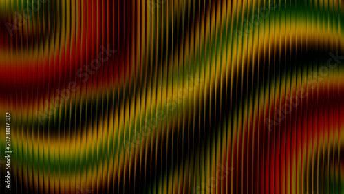Slika na platnu Vibrant abstract wavy lines evoking Juneteenth freedom and celebration during th
