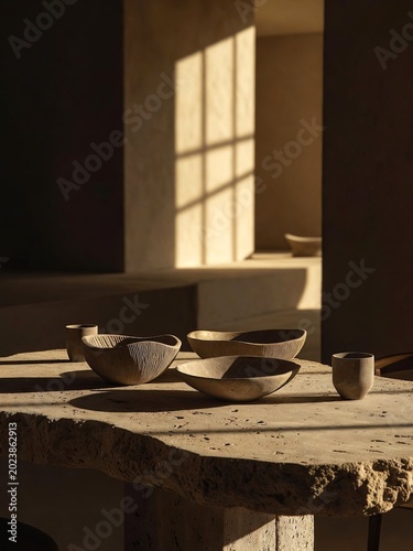 Editorial Kitchen Objects in Warm Minimalist Interior