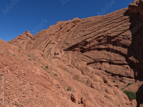Cuadro en lienzo Stunning Dades Gorges in Morocco, Dramatic Rock Formations in Dades Gorges Moroc