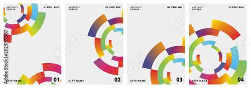 Photography Music poster design background vector set