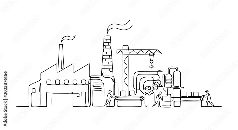 Obraz premium manufacturing factory