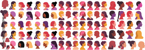 Diverse Human Icons Representing Multicultural Population for Inclusion and Demographic Infographic Designs