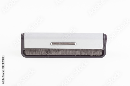 Antistatic brush for cleaning vinyl