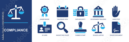 Foto Compliance icon set