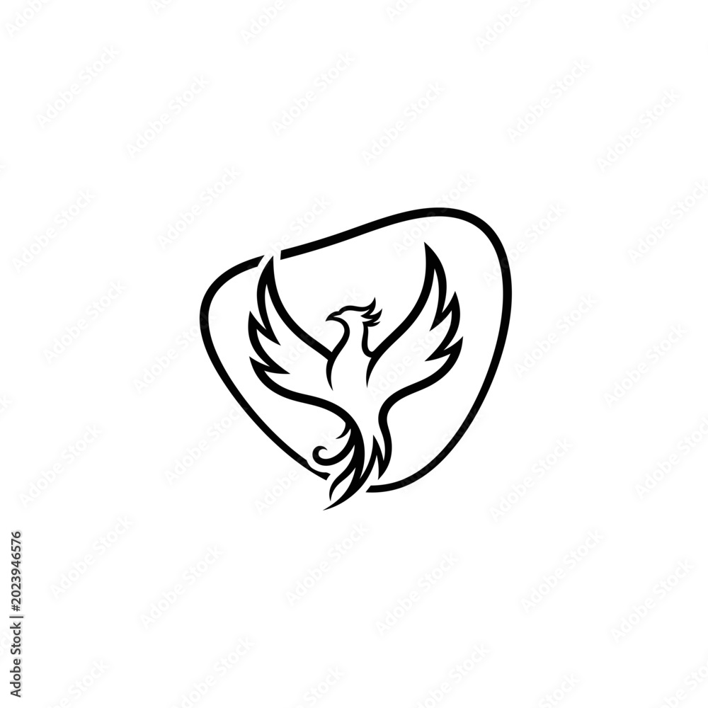 Obraz premium Minimalist hand-drawn heart with flame outline on transparent background
