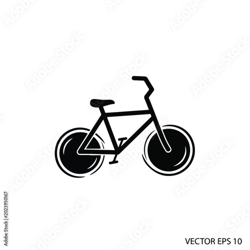 Bicycle with Large Front and Rear Wheels