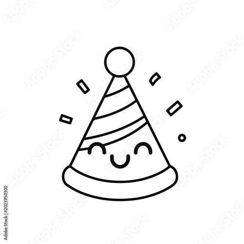 Party Hat with Happy Face