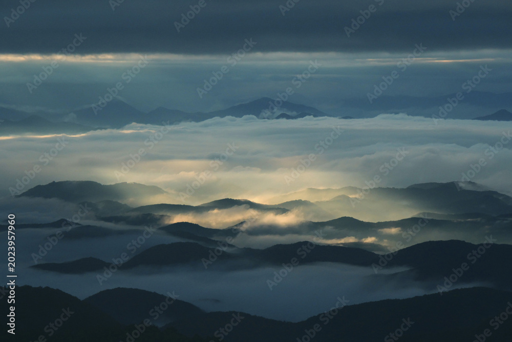 Fototapeta premium 한우산,의령군,경남