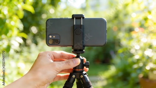 camera in hand