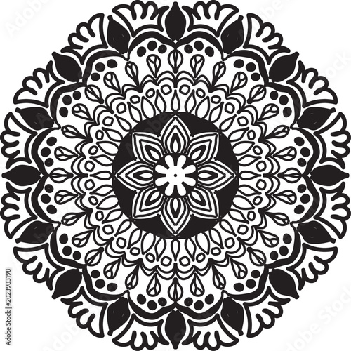 Traditional luxury mandala pattern for meditation and yoga