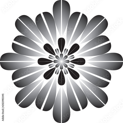 Beautiful leaf mandala ornament vector design