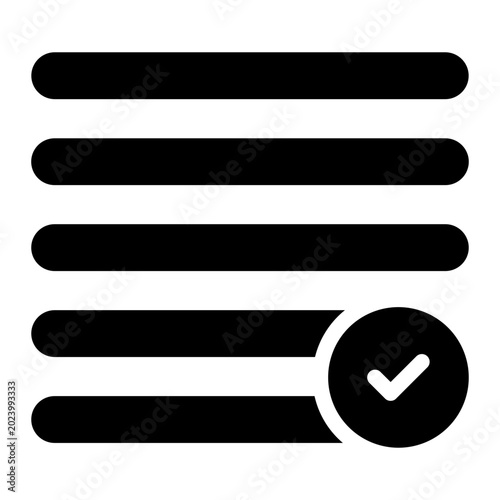 Tableau sur toile justify glyph icon