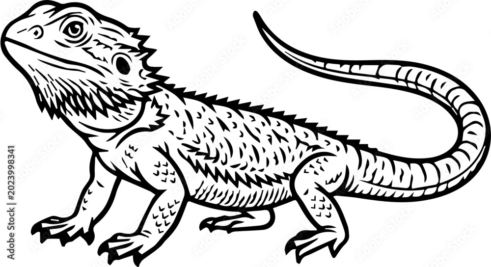 Fototapeta premium iguana on a rock