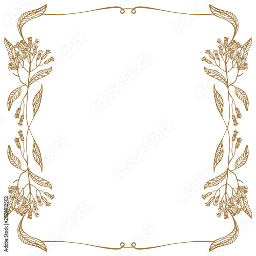 brown square frame 022.