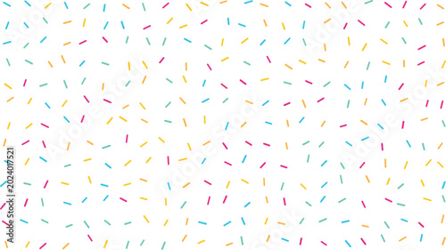 Bilde på lerret Scattered multicolored sugar sprinkles form an appetizing and celebratory patter