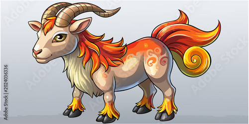 Photography Need a goat design that stands out? This fiery goat design offers a dynamic and energetic visual, ready to bring your next creative project to life