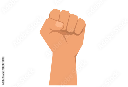 Fényképezés Fist Raised in Solidarity Symbol.