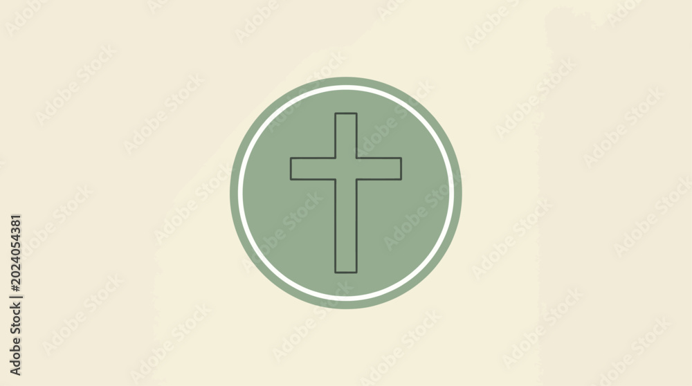 Fototapeta premium Trinity Sunday illustration of shapes connected in harmony