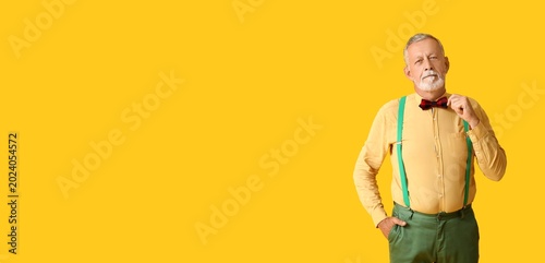 Handsome mature man with st...