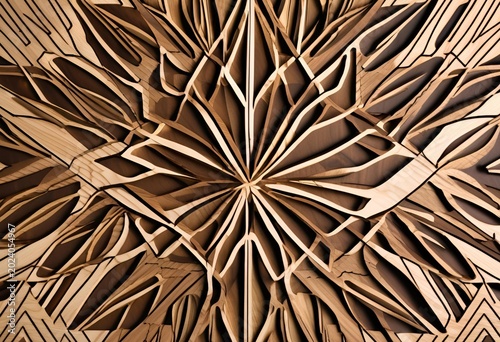 Intricately carved wooden wall decor enhancing interior spaces with traditional craftsmanship and elegant artistic detail.