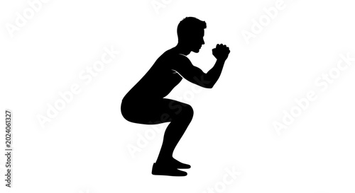 Canvastavla Athlete performs a deep squat to build lower body strength and improve functional fitness