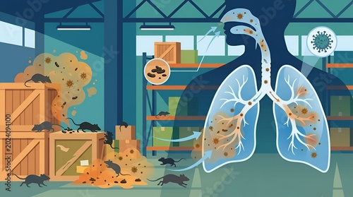 Indoor mouse infestation and its impact on human respiratory health and environment in enclosed spaces
