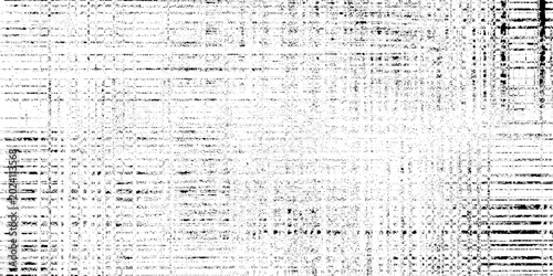 Cuadro en lienzo Black and white grunge texture background with distressed lines and noise