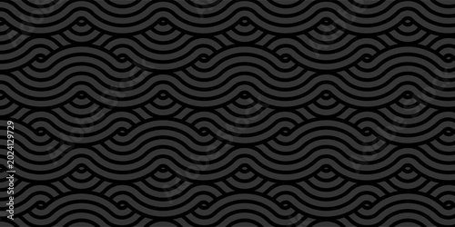 Photos Traditional Japanese seamless wave pattern