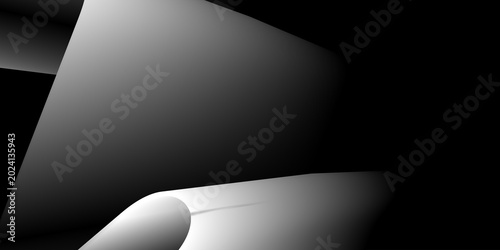 Black Abstract Background – Dark Elegant Texture with Smooth Flowing Shapes, Modern Minimal Luxury Design for Digital Wallpaper and Creative Use