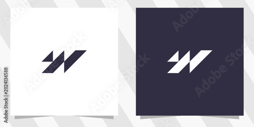 Photos letter w logo design vector
