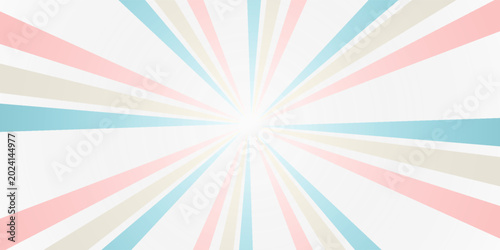 Bild auf Leinwand Glitter background material of radial concentrated lines (Retro color)