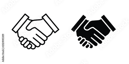 Deal handshake icon symbol design vector illustration.