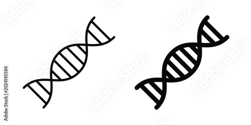 Tableau sur toile DNA icon symbol design vector illustration.