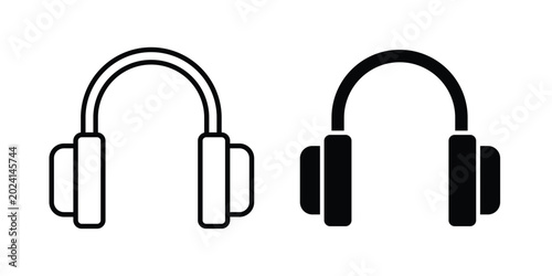 Canvas Print Ear muffs icon symbol design vector illustration.