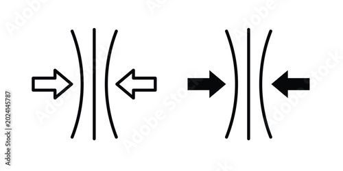 Tableau sur toile Elastic icon symbol design vector illustration.