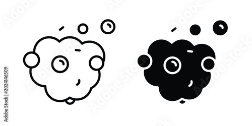Bild auf Leinwand Foam icon symbol design vector illustration.