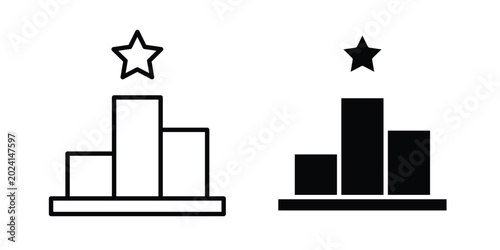 Photos Leaderboard icon symbol design vector illustration.