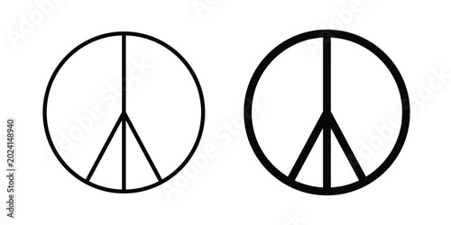 Photos Peace icon symbol design vector illustration.