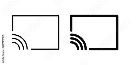Foto Screencast icon symbol design vector illustration.